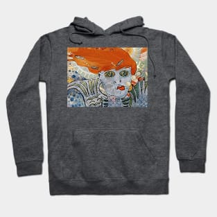 The Mermaid Says "Hi" (The Uncertain Smile) Hoodie